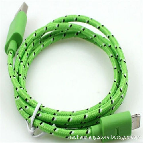 Braided mobile cable for iPhone 5